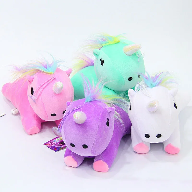Cartoon Unicorn Stuffed Doll Small Cute Plush Doll Pillow Rainbow Birthday Gift Doll (5)