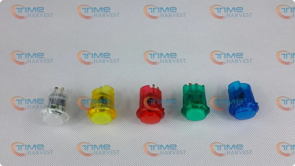 

10 pcs Top-quality DC +5V LED Transparency Illuminated Push Button Built-in Microswitch Accessories for Arcade Machine Cabinet