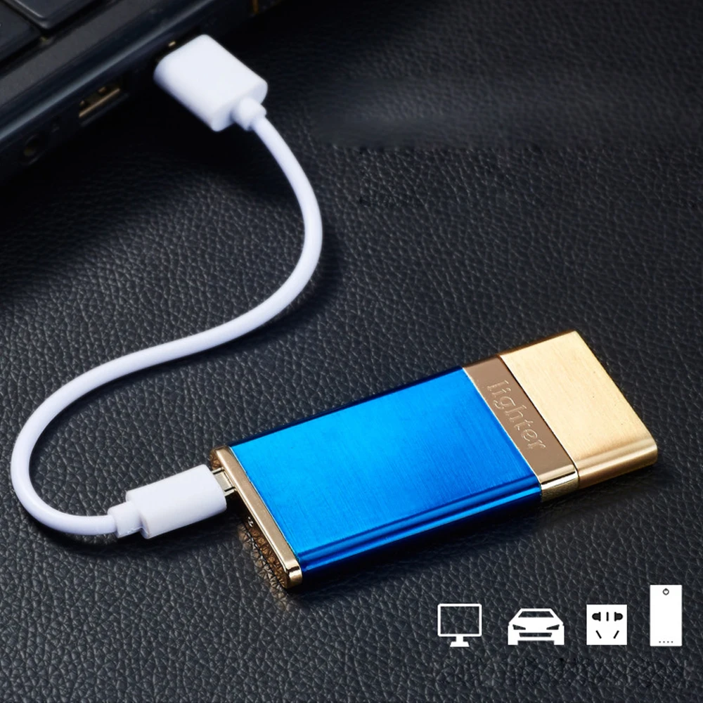 Встряхнуть двухсторонний Электрический провод электрическая дуга USB зарядка Зажигалка двухсторонняя Зажигалка