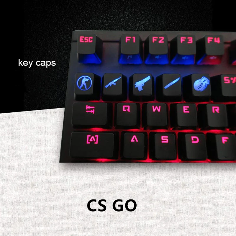 SIANCS DIY CS GO игровые колпачки, клавишные колпачки CSGO для ключей, игровые аксессуары для ключей, ABS колпачок для механической клавиатуры