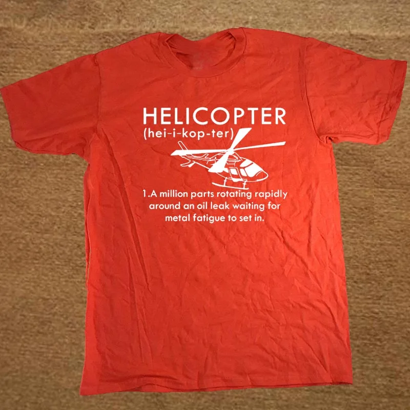 Лето Забавный принт вертолет футболка для мужчин пилот подарок брендовая одежда короткий рукав повседневное футболки