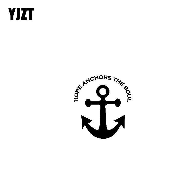 YJZT 11 4 см * 12 7 HOPE ANCHORS THE SOUL JESUS виниловые наклейки для автомобиля мотоцикла