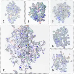 Mtssii голографическая бабочка ногтей блестки, пластинки Холо полосой Набор глиттеров 1 г маникюр Дизайн ногтей украшения
