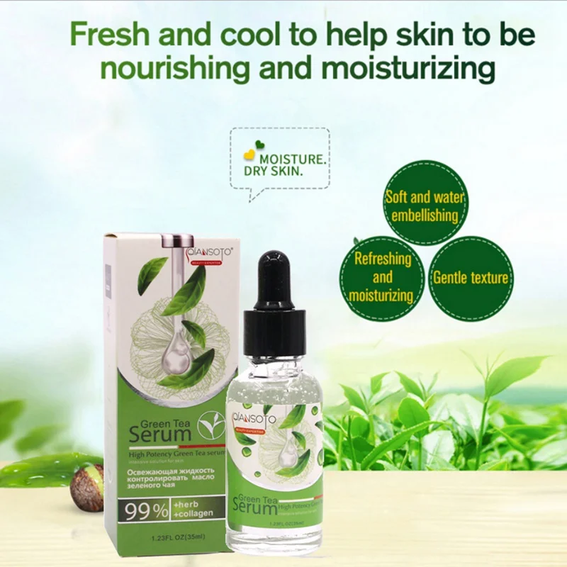 

Green Tea Facial Serum Essence Repair Whitening Moisturizing Tightness Lightening The Original Natural Serum Skin Care E1