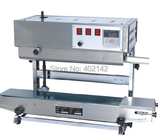 US $580.00 Free Shipping by DHL fedex100 warranty SF150W Automatic vertical Plastic bag sealing machine band sealer with date printing