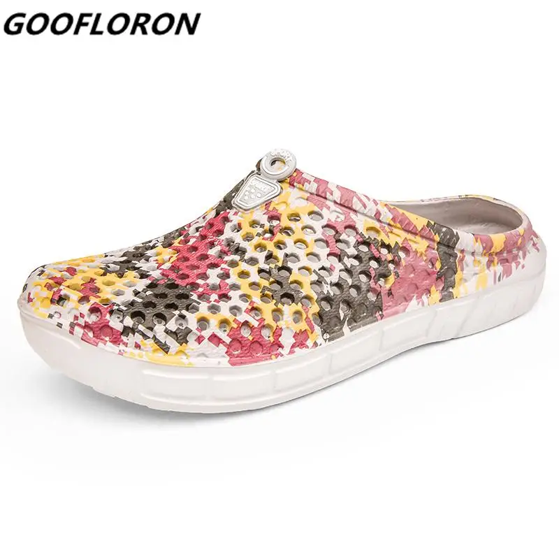 

2018 Summer Slippers Men Hollow Out Breathable Beach Flip Flops Unisex Casual Slip-on Flats Sandals Men Shoes zapatos