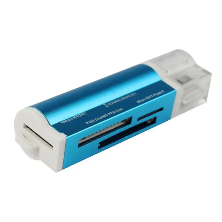 Высокое качество устройство чтения карт памяти для Micro SD SDHC TF M2 MMC MS DUO все в 1 USB 2,0 Multi устройство чтения карт памяти адаптер l0809#3