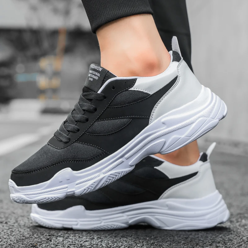 

2018 new Summer Men High Quality Casual Shoes Super Lightweight Breathable Mesh Shoes Men Black Walking Casual Shoes 5