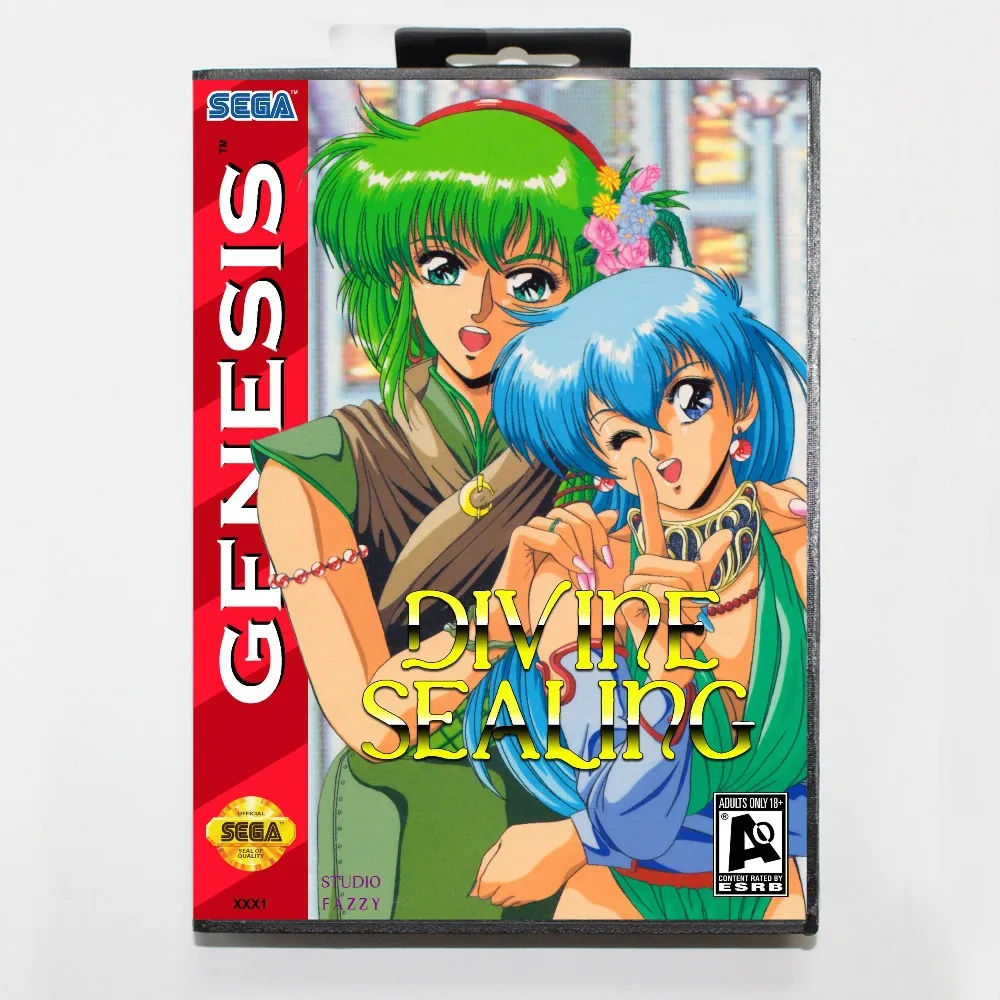 Divine Sealing 16 bit MD игровая карта с розничной коробкой для sega Megadrive/Genesis
