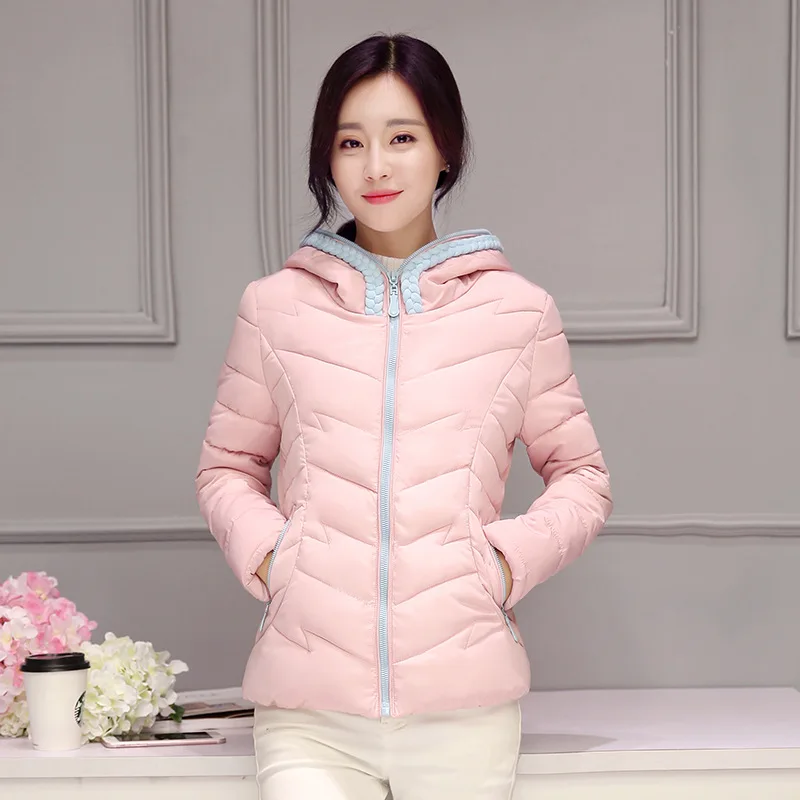 2016 Limited Zipper Button New Plus Size Winter Wadded Jacket Women Thick Warm Hooded Down Cotton