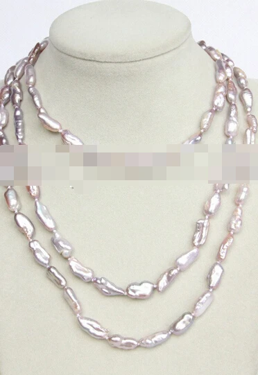

Jew3111 luster 49" 16mm purple Reborn keshi pearls necklace magnet clasp