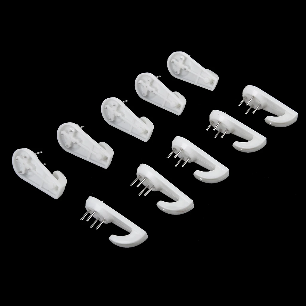 60pcs Plastic Photo Picture Frame Nail Painting Frame Mirror Clock Wall Hanging Nail Hook Hanger for Hard Wall Concrete Brick