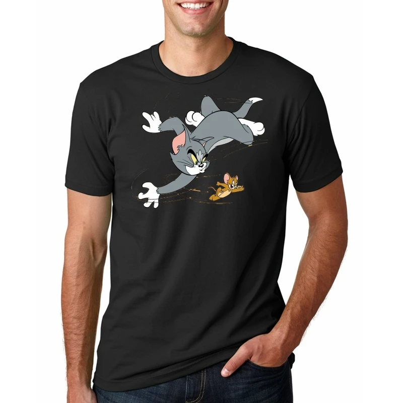 

T Shirt Men Funny tshirt Tom & Jerry 2 Graphic T-Shirt