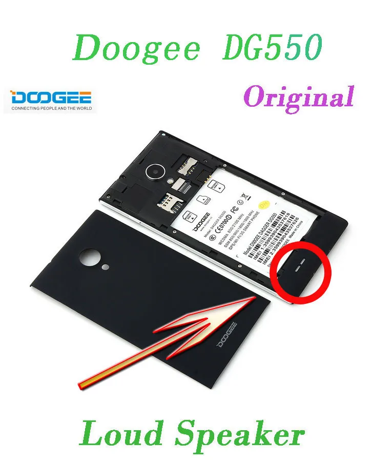 Оригинальные динамиком зуммер звонка для Doogee dg550 MTK6592 5.5 ''IPS HD музыкальный телефон динамик