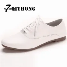 Г., весенние женские туфли-Оксфорды балетки на плоской подошве женская обувь из натуральной кожи мокасины, лоферы на шнуровке, белые туфли, 821
