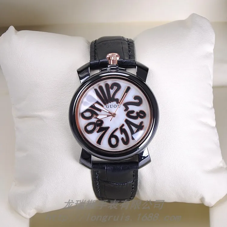 

Genuine Brand high Quality personalized Genuine leather Digital Large Dial neutral fashion Ladies Watches wholesale