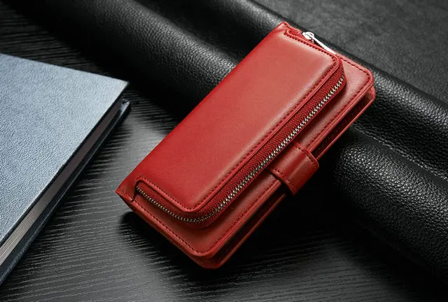 Многофункциональный кожаный бумажник 2 в 1 для iPhone 11 Pro Max Роскошный чехол 360 Защита для iPhone 11 Pro iPhone11 Coque