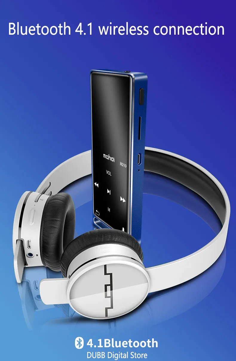 HIFI без потерь Bluetooth Металла MP3 проигрыватель с функцией записи FM видео электронная книга 16G радио Спорт беспроводной музыкальный