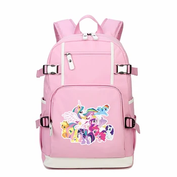 

Rainbow Unicorn Backpack Women Pink Back Pack Canvas Shool Bags Kawaii Travel Backpack Mochila Feminina Large Laptop Bagpack