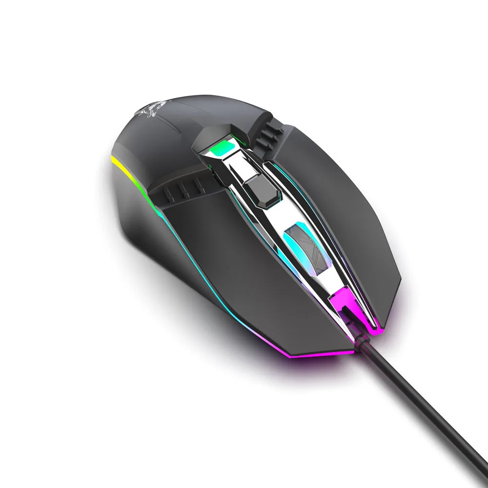 V2 1800 dpi игровая мышка со светодиодной подсветкой 4 кнопки USB Проводная игровая Механическая мышь Мыши Компьютер для портативных ПК Игр 701