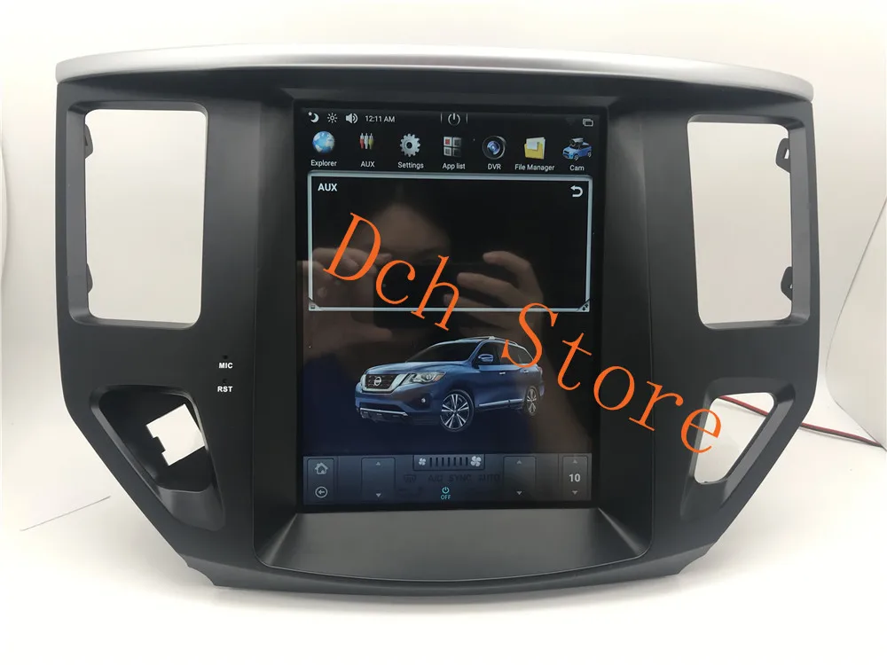 10,4 ''PX6 tesla стиль Android 8,1 автомобильный dvd-плеер gps навигация для NISSAN Pathfinder 2013 ips