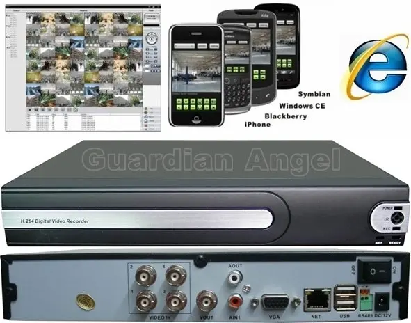 DVR Best Price!4CH H.264 Real Time Network Security CCTV DVR Digital
