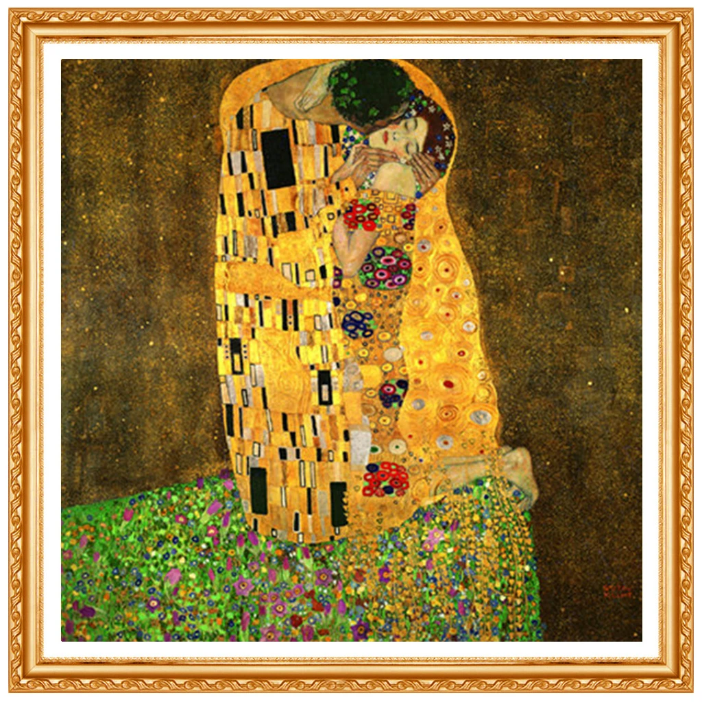 Алмазная картина Gustav Klimt Kiss 5d полная вышивка наборы для вышивки крестом