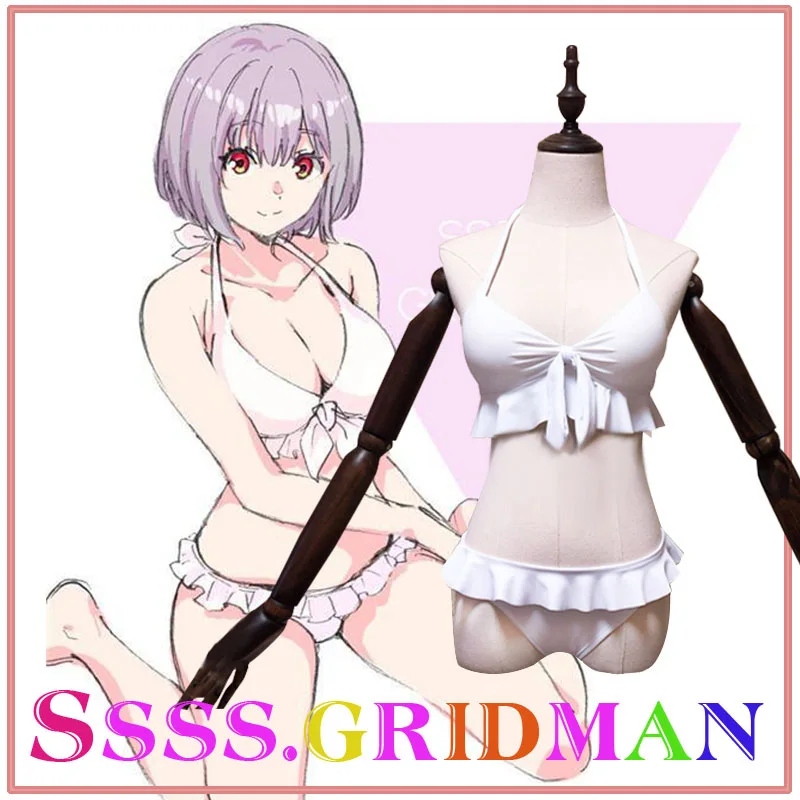 

Japan Anime SSSS.GRIDMAN Shinjo Akane Takarada Rikka Cosplay Costume Outfit Bathing Suit Halloween Party Women Girl Bikini Set