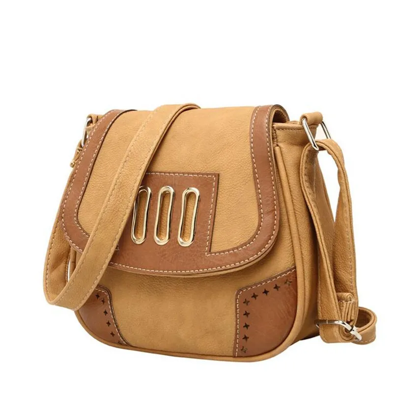 

2017 Vintage PU Women Crossbody Bag Shoulder Messenger Bags Handbag Girls Casual Travel Zipper Bolsa Solid Colors