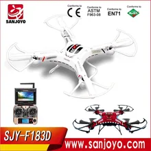 Professional drone DFD F183D FPV rc quadcopter 5.8G FPV 6 Axis Real-time Transmission HD Camera helicopter vs syma X8G QR x350