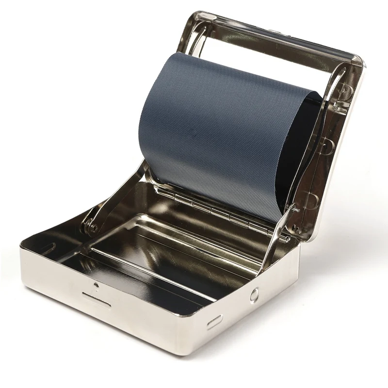 

Classic Automatic Cigarette 70mm Tobacco Smoking Roller Rolling Machine Box Metal Case Cigarette Box Tool
