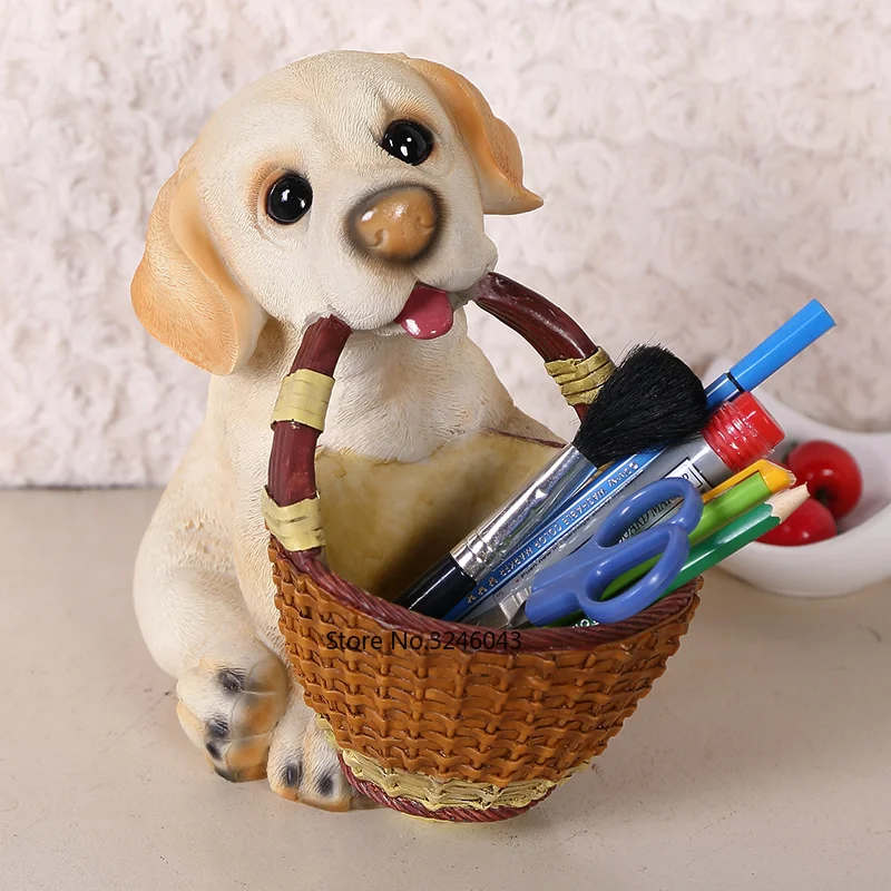 Cute dog home decorations ornaments Creative living room entrance