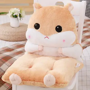 

Detachable One-piece Hamster Back Cushion Cute Chair Pad Mat Pillow Hand Warmer Decoration Gift