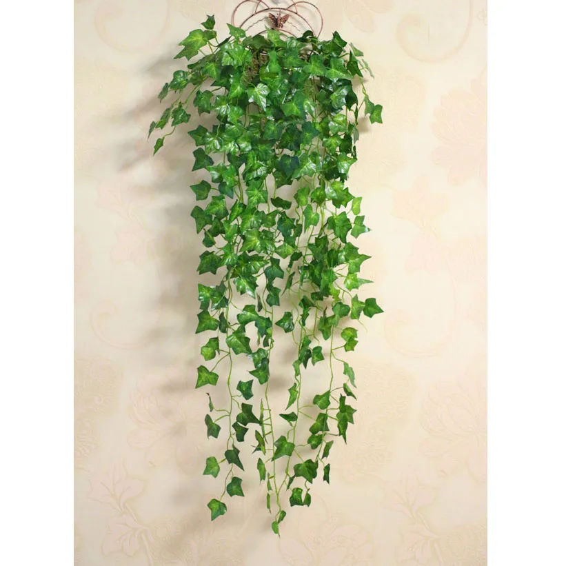 Экологичный искусственный зеленый настенный Декор цветок лоза ротанга украшение дома P15 - Цвет: Зеленый