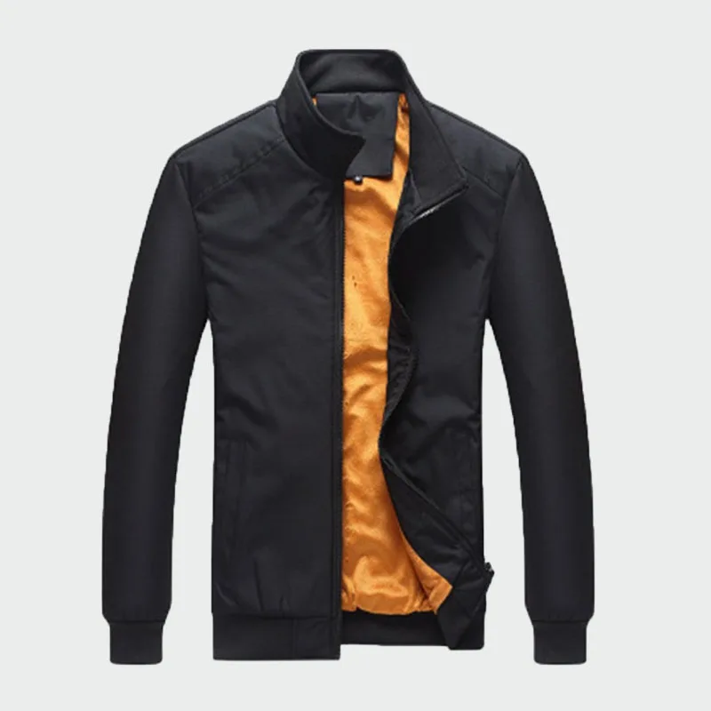 

2020 Autumn Winter Mens Casual Slim Cool Jacket Male Solid Color Coat For Business Mens Outwear Tops Jackets And Coats 5XL ML285