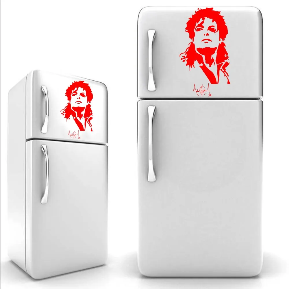 YOYOYU Cool Michael Jackson Silhouette fridge Sticker Vinyl Wall Mural Art kitchen Decoration Kitchenware Wall Sticker J870