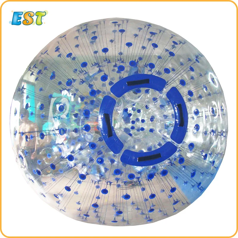 

0.8mm PVC material, 2.5m outside, 1.7m inside inflatable color dots zorb ball