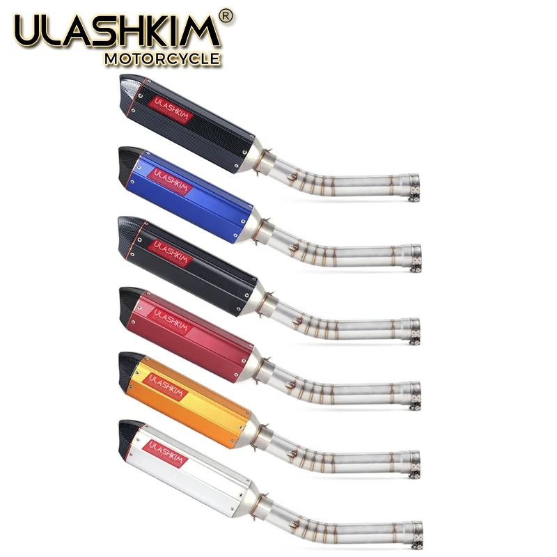 

Motorcycle full System exhaust Muffler Escape middle Link Contact pipe For Yamaha YZF R6 1998 1999 2000-2004 2005