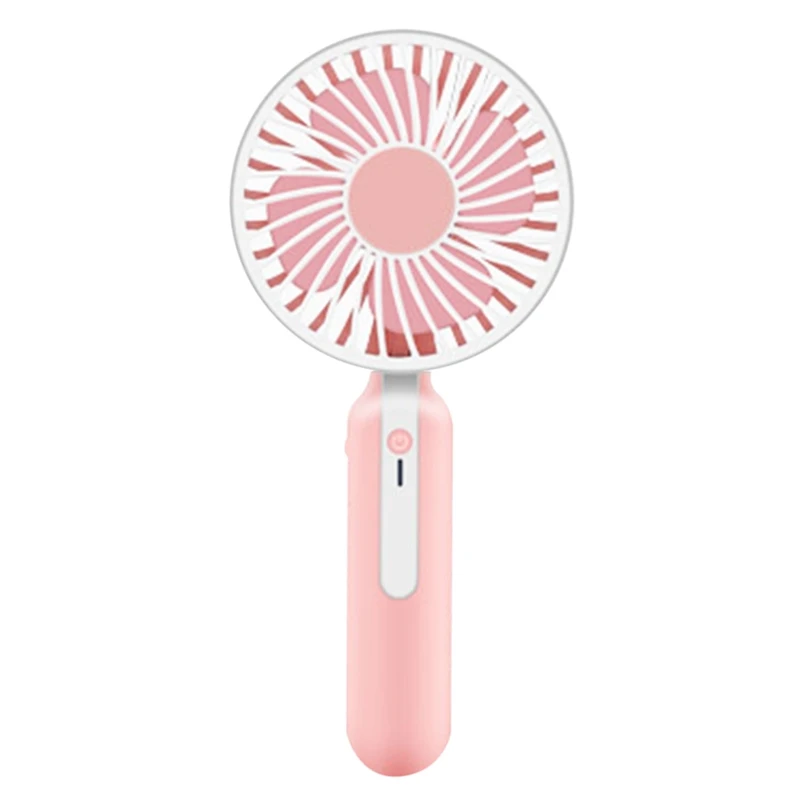 

Portable Handheld Mini Fan With Rechargeable Built-In Battery 1200Ma Usb Port Handy Mini Fan
