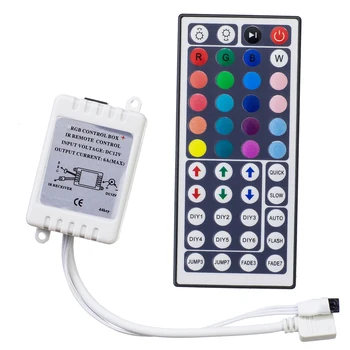 

44Keys Controller rgb Led IR Remote LED Mini IR Controler Dimmer DC12V 6A For RGB 3528 5050 LED Strip light