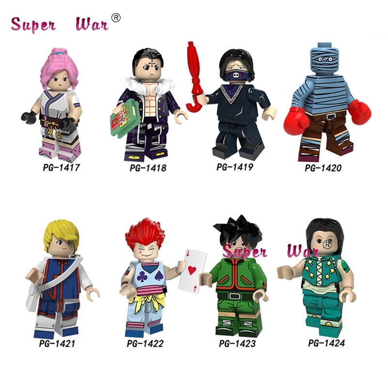 

Single Building Blocks HUNTER Anime Figure Kuroro Fei Hisoka Machi Gon Freecss Bonole Ayanami Nagisa Kaworu toys for children