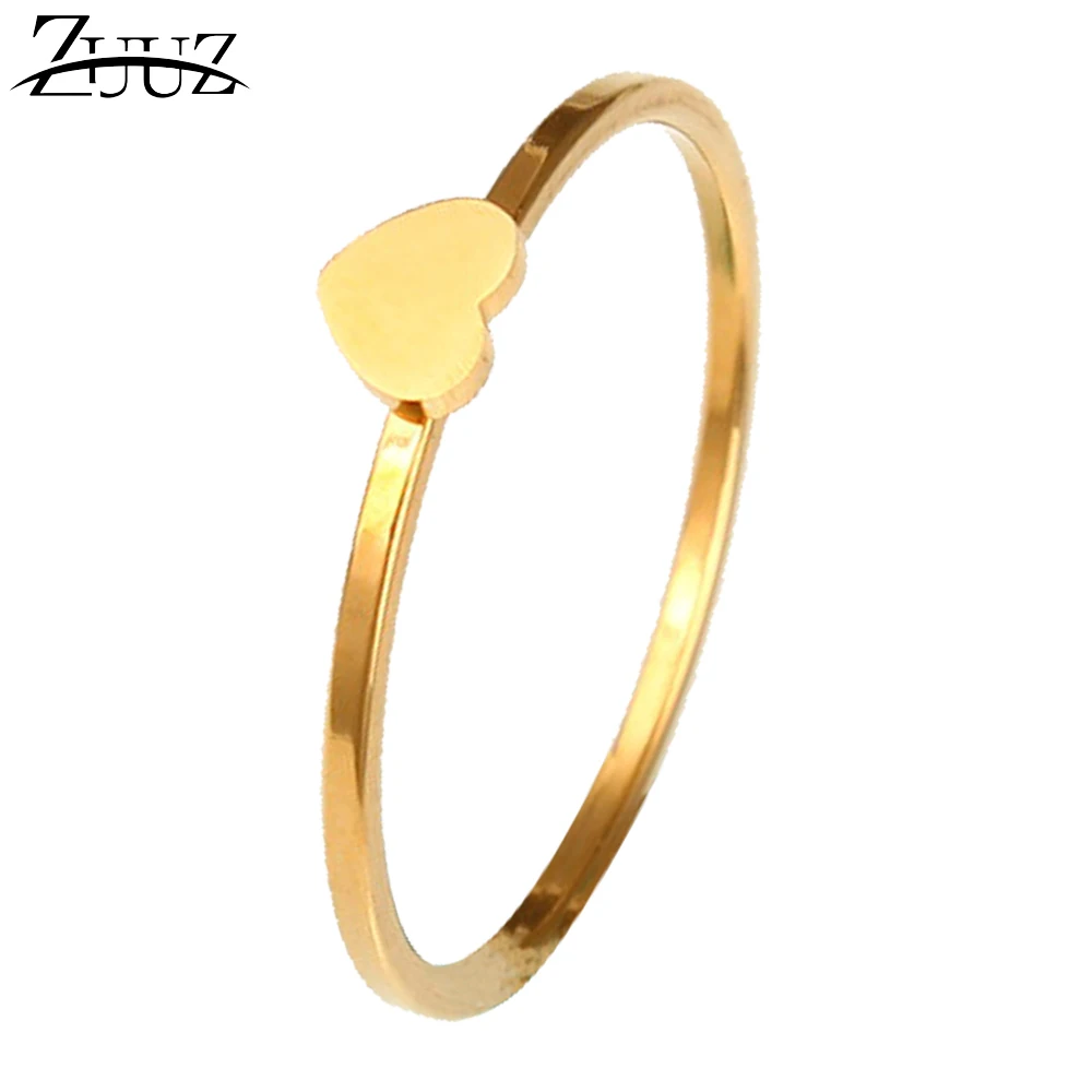 

ZUUZ stainless steel letter finger rings for women engagement ring set wedding love couple titanium wholesale lots silver gold