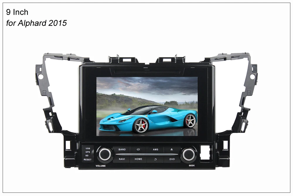 Discount SINOSMART 2 Din  Android 9.0 4G RAM 8 core CPU Car DVD GPS Navigation for Toyota Alphard/Camry 2007-2015 3