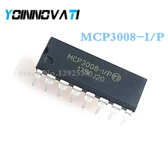 10 шт./лот MCP3008-I/P MCP3008 DIP-16 IC лучшее качество | Электронные компоненты и