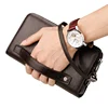 WILLIAMPOLO lock Wallet Genuine Leather Mens Clutch Wallet With Coded Lock Men Wallet Business Man Clutch Purse Mens  PL286 5