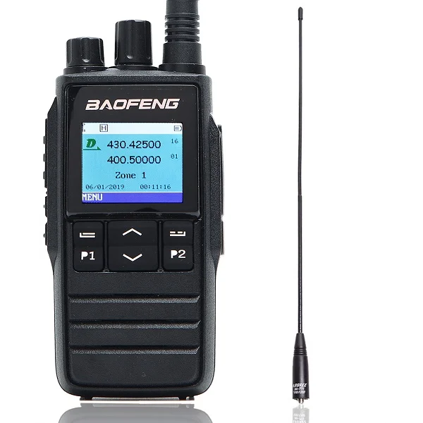 Baofeng DMR DM-1702(gps) портативная рация VHF UHF двухдиапазонный 136-174 и 400-470 МГц Dual Time слот Tier 1& 2 цифровое радио - Цвет: add na-771