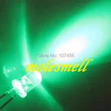 5 мм круглый светодиод 5 мм светодиод зеленый для 100 резисторы 5 мм светоизлучающий диод 5 мм Прозрачная Круглая зеленый светодиод