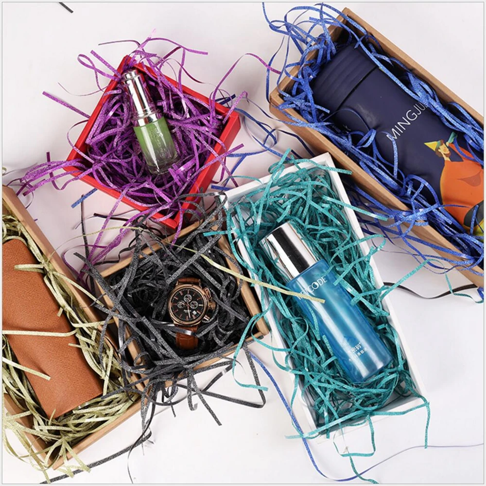 

20g/bag DIY Paper Raffia Shredded Crinkle Paper Confetti Gift Box Filling Material Birthday Wedding Party DIY Decor Paper Filler