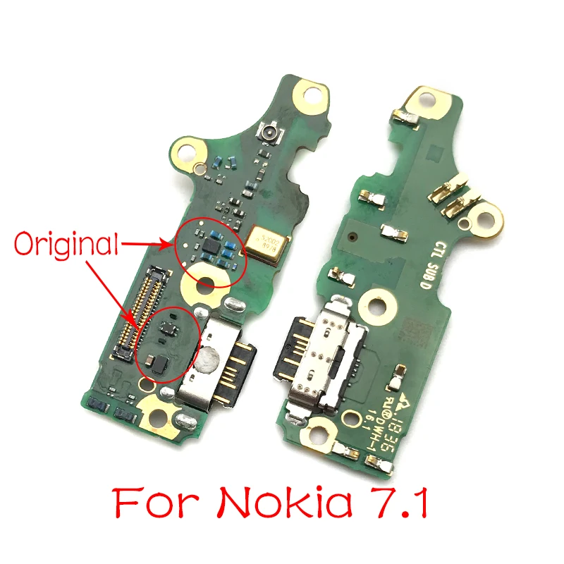 

10 pcs/lot,For Nokia 7.1 USB Power Charging Connector Plug Dock Port Mic Microphone Flex Cable Board Replacement Parts