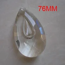 76 мм 35 шт. прозрачный подвесной каплевидный кристалл стеклянный занавес шинниг бусины стеклянная люстра Призма для свадебного декора